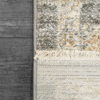 Dynamic Rugs Rojin 4180 Grey/Navy/Multi Area Rug Corner Shot
