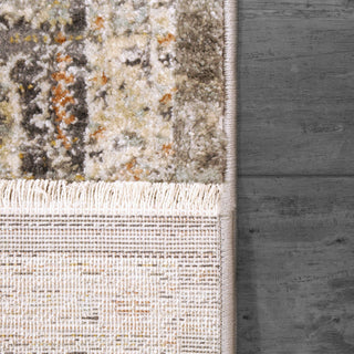 Dynamic Rugs Rojin 4182 Grey/Dark Grey Area Rug Corner Shot