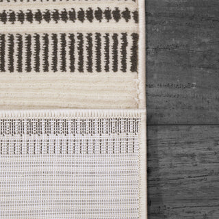 Dynamic Rugs Rori 9352 Ivory/Charcoal Area Rug Corner Shot