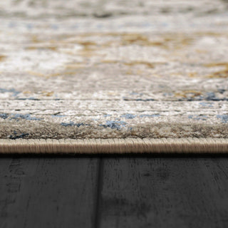 Dynamic Rugs Ruby 2185 Ivory/Grey/Gold Area Rug Detail