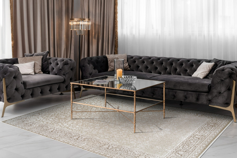 Dynamic Rugs Ruby 2187 Beige/Ivory Area Rug Room Scene Feature