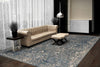 Dynamic Rugs Savoy 3585 Denim/Multi Area Rug Room Scene Feature