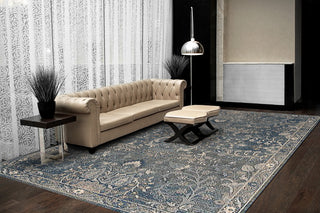 Dynamic Rugs Savoy 3585 Denim/Multi Area Rug Room Scene Feature