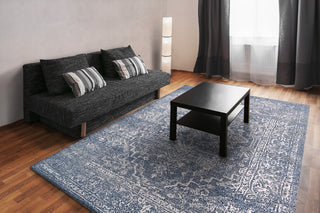 Dynamic Rugs Soma 6191 Denim/Ivory Area Rug Room Scene Feature