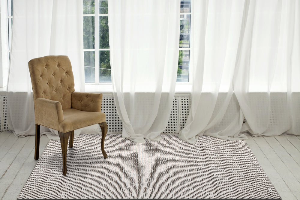 Dynamic Rugs Soul 7403 Ivory/Charcoal Area Rug Room Scene Feature