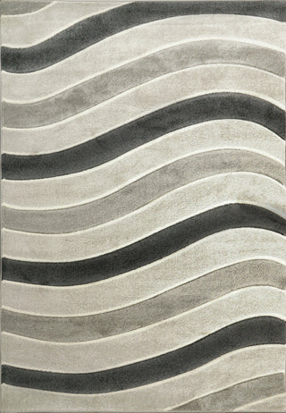 Dynamic Rugs Stella 3282 Charcoal/Ivory/Grey Area Rug