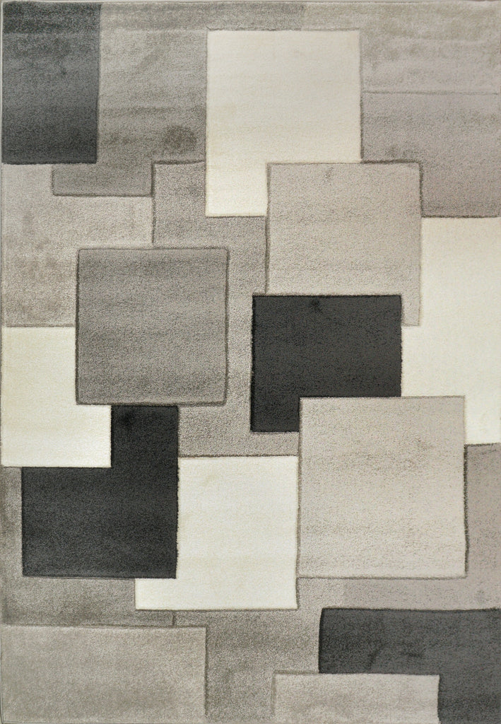 Dynamic Rugs Stella 3283 Charcoal/Ivory/Grey Area Rug