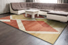 Dynamic Rugs Stella 3284 Red/Gold/Ivory Area Rug Room Scene Feature
