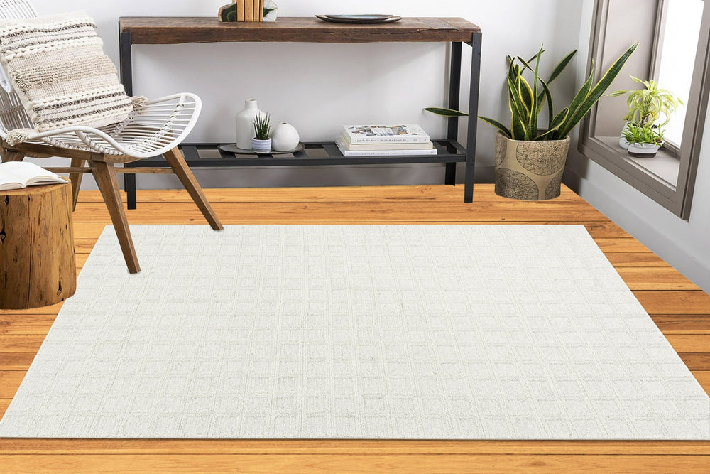 Dynamic Rugs Teak 12801 Ivory Area Rug Room Scene Feature