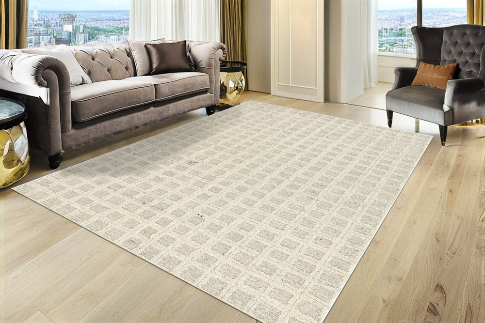 Dynamic Rugs Teak 12801 Cream Area Rug Room Scene Feature