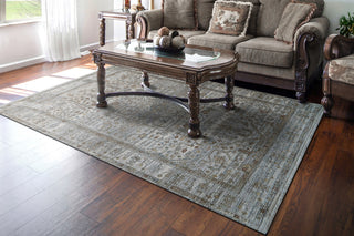 Dynamic Rugs Trevi 13250 Grey/Cream Area Rug Room Scene Feature