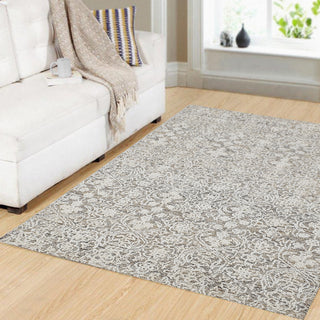 Dynamic Rugs Vigo 2044 Taupe/Ivory Area Rug Room Scene Feature