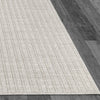 Dynamic Rugs Vuna 14954 Ivory/Grey Area Rug Corner Shot