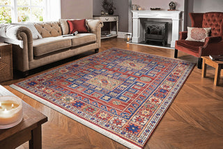 Dynamic Rugs Wade 18604 Red/Multi Area Rug Room Scene Feature