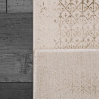 Dynamic Rugs Whistler 7120 Grey/Ivory Area Rug Corner Shot