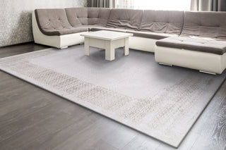 Dynamic Rugs Whistler 7120 Grey/Ivory Area Rug Room Scene Feature