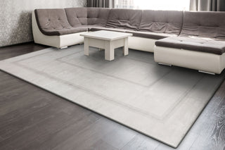 Dynamic Rugs Whistler 7124 Ivory/Grey Area Rug Room Scene Feature