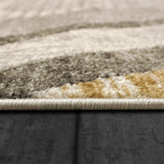 Dynamic Rugs Zahara 4415 Grey/Gold Area Rug