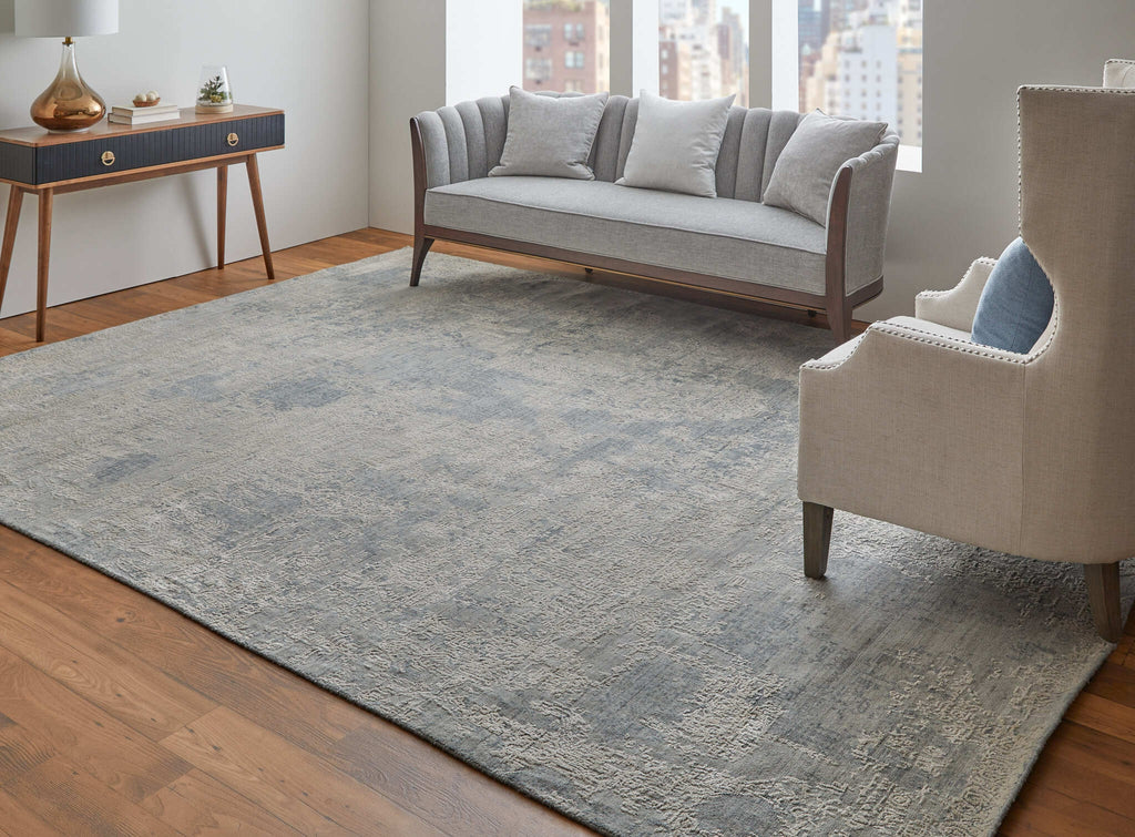 Feizy Eastfield 6989F Silver/Gray Area Rug Lifestyle Image Feature