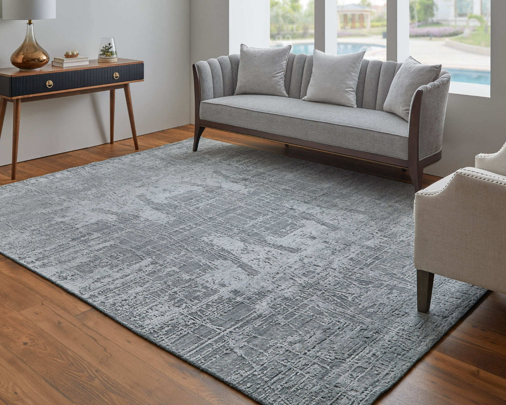 Feizy Eastfield 69A5F Gray Area Rug Lifestyle Image Feature