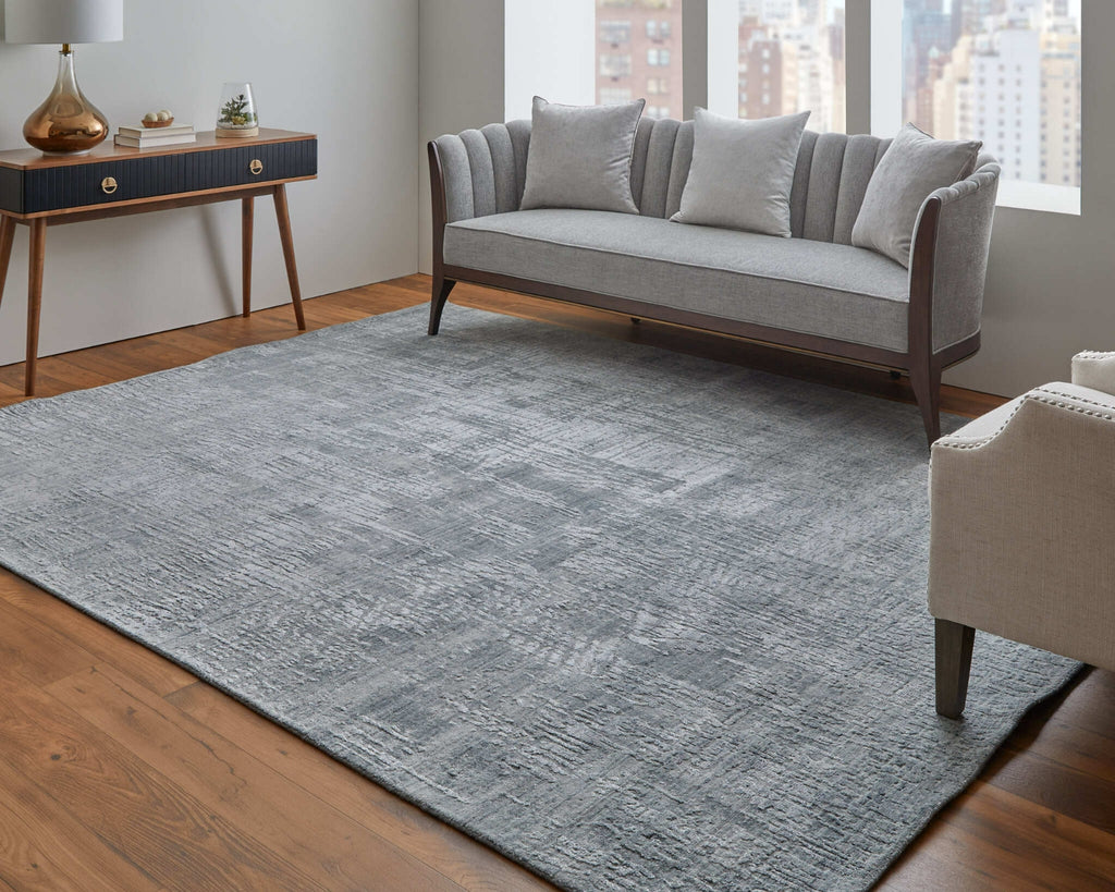 Feizy Eastfield 69A8F Blue/Silver Area Rug Lifestyle Image Feature
