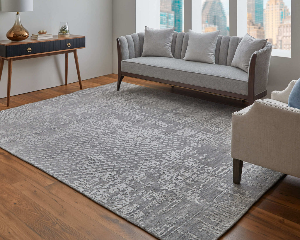 Feizy Eastfield 69A9F Gray Area Rug Lifestyle Image Feature