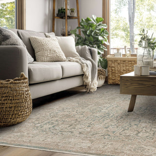 Karastan Surrey Hills Eastbourne Beachglass Area Rug Lifestyle Image Feature