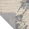CK005 Enchanting ECH01 Ivory Grey Blue Area Rug by Calvin Klein Corner Image