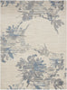 CK005 Enchanting ECH01 Ivory Grey Blue Area Rug by Calvin Klein Main Image
