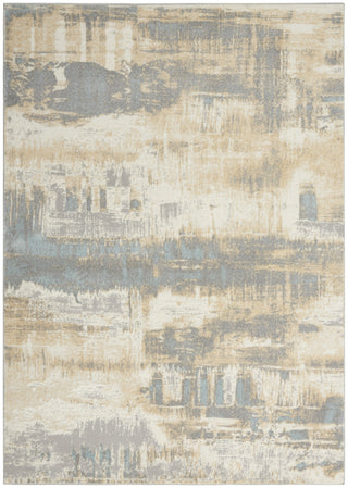 CK005 Enchanting ECH02 Ivory Seaglass Area Rug by Calvin Klein Main Image