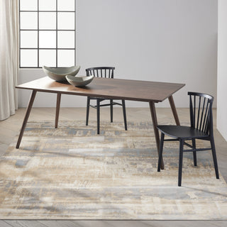 CK005 Enchanting ECH02 Ivory Seaglass Area Rug by Calvin Klein Room Image Feature