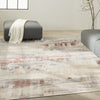CK005 Enchanting ECH02 Grey Rust Area Rug by Calvin Klein Corner Image