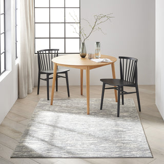 CK005 Enchanting ECH03 Grey Beige Area Rug by Calvin Klein Room Image Feature