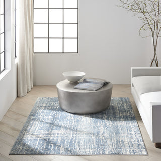 CK005 Enchanting ECH04 Seaglass Ivory Area Rug by Calvin Klein Room Image Feature