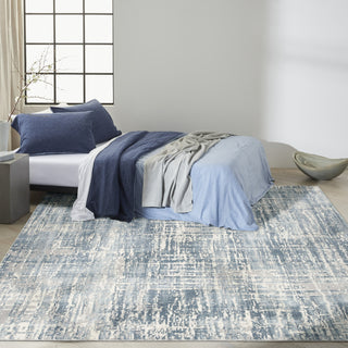 CK005 Enchanting ECH04 Seaglass Ivory Area Rug by Calvin Klein Room Image Feature