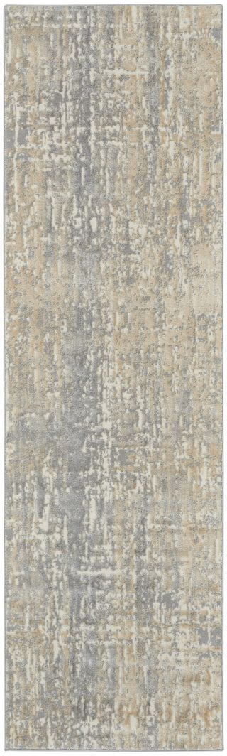 CK005 Enchanting ECH04 Grey Beige Area Rug by Calvin Klein Main Image