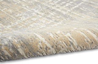 CK005 Enchanting ECH04 Grey Beige Area Rug by Calvin Klein Texture Image