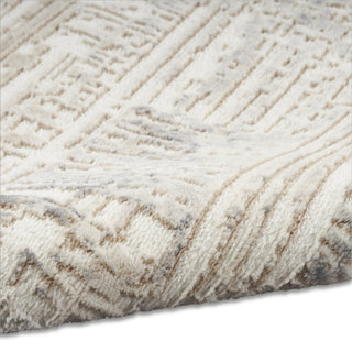 CK005 Enchanting ECH05 Cream Grey Area Rug by Calvin Klein Corner Image