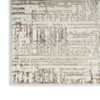 CK005 Enchanting ECH05 Cream Grey Area Rug by Calvin Klein Texture Image