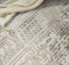 CK005 Enchanting ECH05 Cream Grey Area Rug by Calvin Klein Corner Image