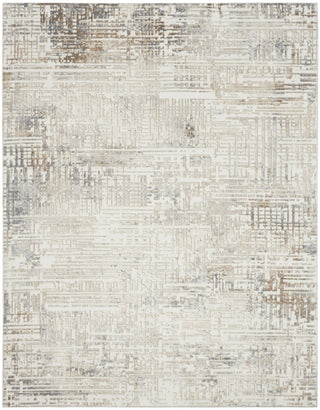 CK005 Enchanting ECH05 Cream Grey Area Rug by Calvin Klein main image