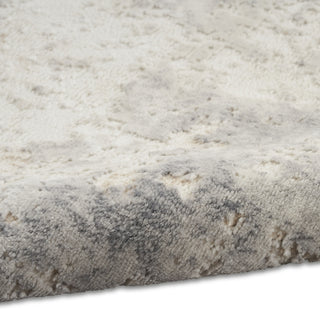 CK005 Enchanting ECH07 Ivory Grey Area Rug by Calvin Klein Corner Image
