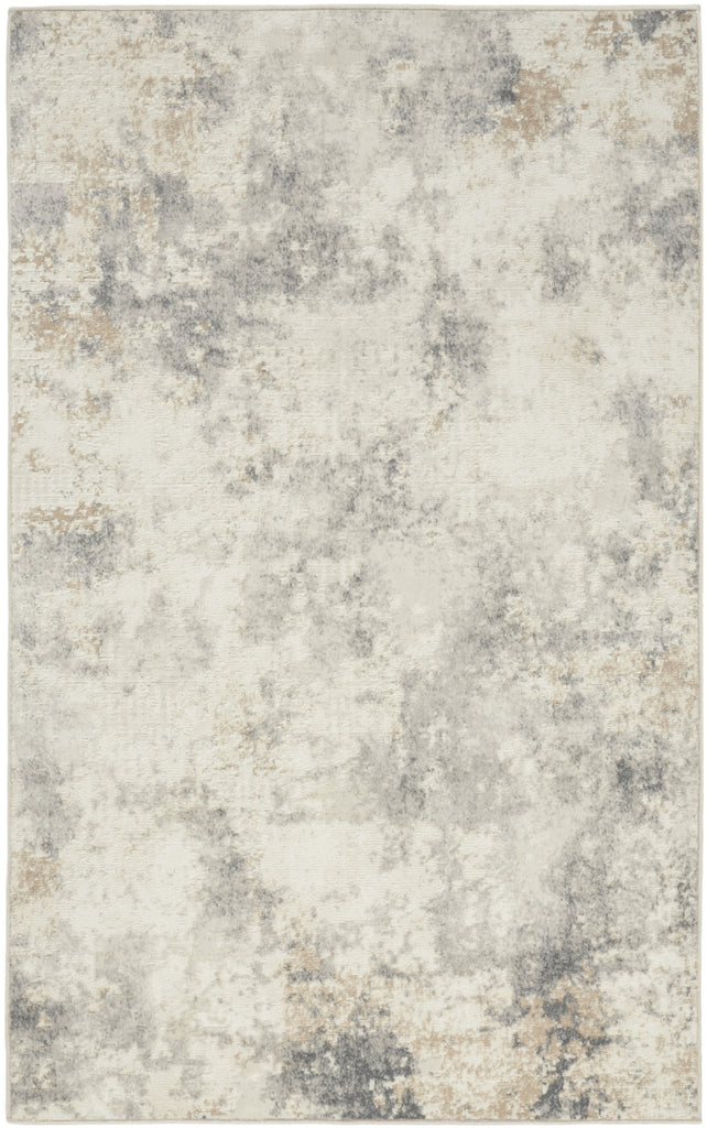 CK005 Enchanting ECH07 Ivory Grey Area Rug by Calvin Klein main image