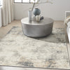 CK005 Enchanting ECH07 Ivory Grey Area Rug by Calvin Klein Corner Image