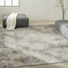 CK005 Enchanting ECH07 Ivory Grey Area Rug by Calvin Klein Corner Image