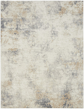 CK005 Enchanting ECH07 Ivory Grey Area Rug by Calvin Klein Main Image