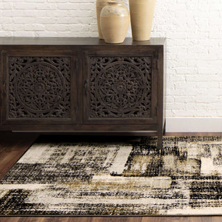 Karastan Tempest Echo Midnight Area Rug Lifestyle Image