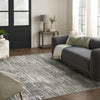 Nourison Eco-Friendly ECO01 Ivory Grey Area Rug Corner Image