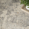 Nourison Eco-Friendly ECO04 Beige Grey Area Rug Corner Image