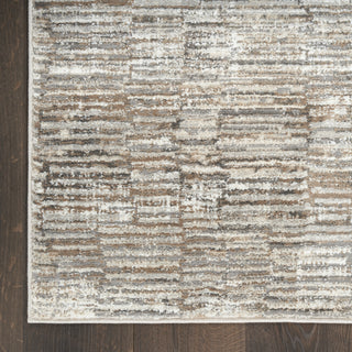 Nourison Eco-Friendly ECO06 Ivory Mocha Area Rug Detail Image